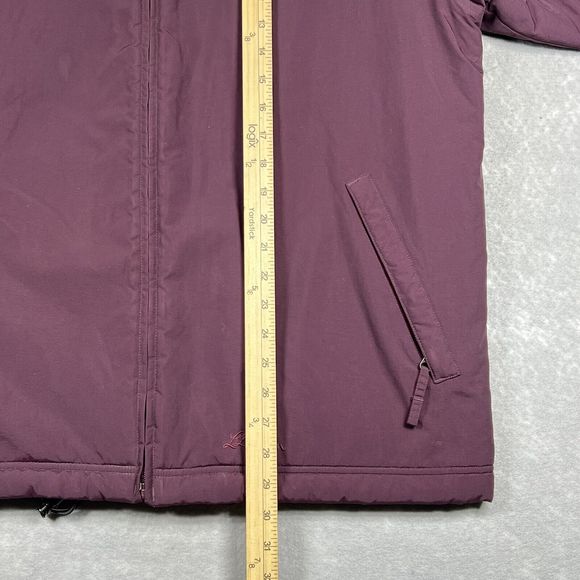 L.L. Bean Jacket Women's Size Large Purple Fleece Lined Full zip pockets - Picture 8 of 11